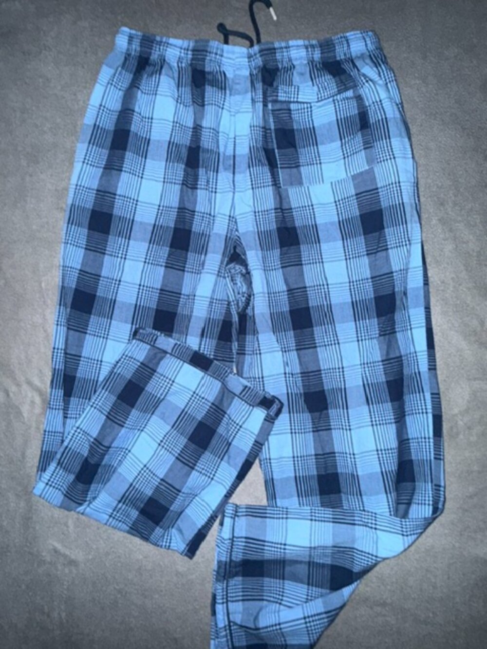 Psycho Bunny Men's Pajama Jounge Pants Blue Plaid Cotton Size XL - Picture 6 of 6
